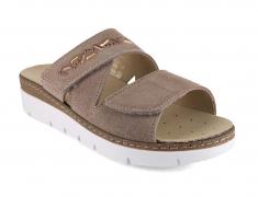 Varomed vital Damen Pantoletten Carolina, tan