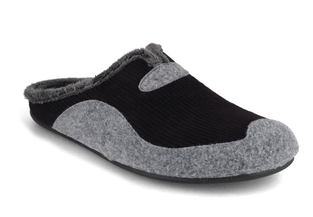 Mens black best sale corduroy slippers