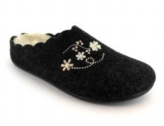 Varomed vital Pantoffel Eleonor, schwarz   Gr. 37 - 42