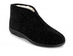 Varomed vital Hausstiefel mit Rei�verschluss, schwarz 