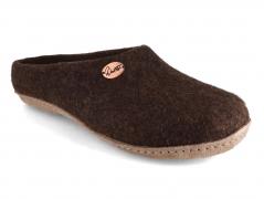 WoolFit� handgefilzte Pantoffeln Classic, braun