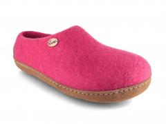 WoolFit� Filzpantoffeln Footprint, pink
