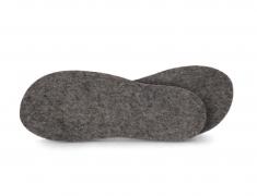 WoolFit� Einlegesohle Unisex 5mm dick, steingrau
