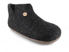 WoolFit Ankle-High Felt Slippers Taiga Light Gray / 45