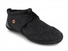 WoolFit� Barfu�hausschuhe Nomad, dkgrau schwarz