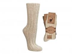 WoolFit� Alpaka Wollsocken aus 100% Wolle, creme
