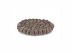 WoolFit� Filzkugeln Tee Untersetzer 10cm, torf#