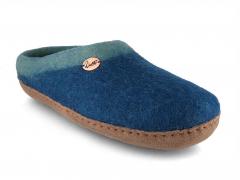 WoolFit� Pantoffeln mit Fu�bett & Ledersohle Sherpa