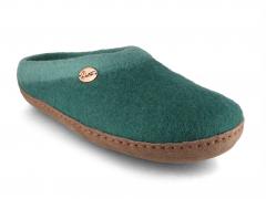 WoolFit� Filzpantoffeln mit Fu�bett & Ledersohle Sherpa