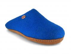 WoolFit� Unisex Filzpantoffel Tibet, blau   Gr. 35-50