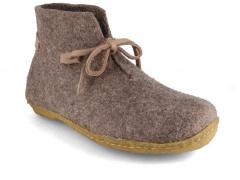 WoolFit� Vitus Filzstiefel beige mit Naturgummisohle