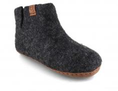 WoolFit� Yeti Kids Kinderhausschuhe mit Ledersohle