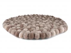 WoolFit� Filzkugeln Tischdeko 40cm rund, natur 