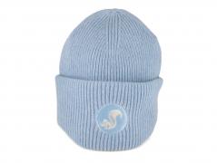 Thies Eco Beanie M�tze aus zertifizierter Wolle, blue fog